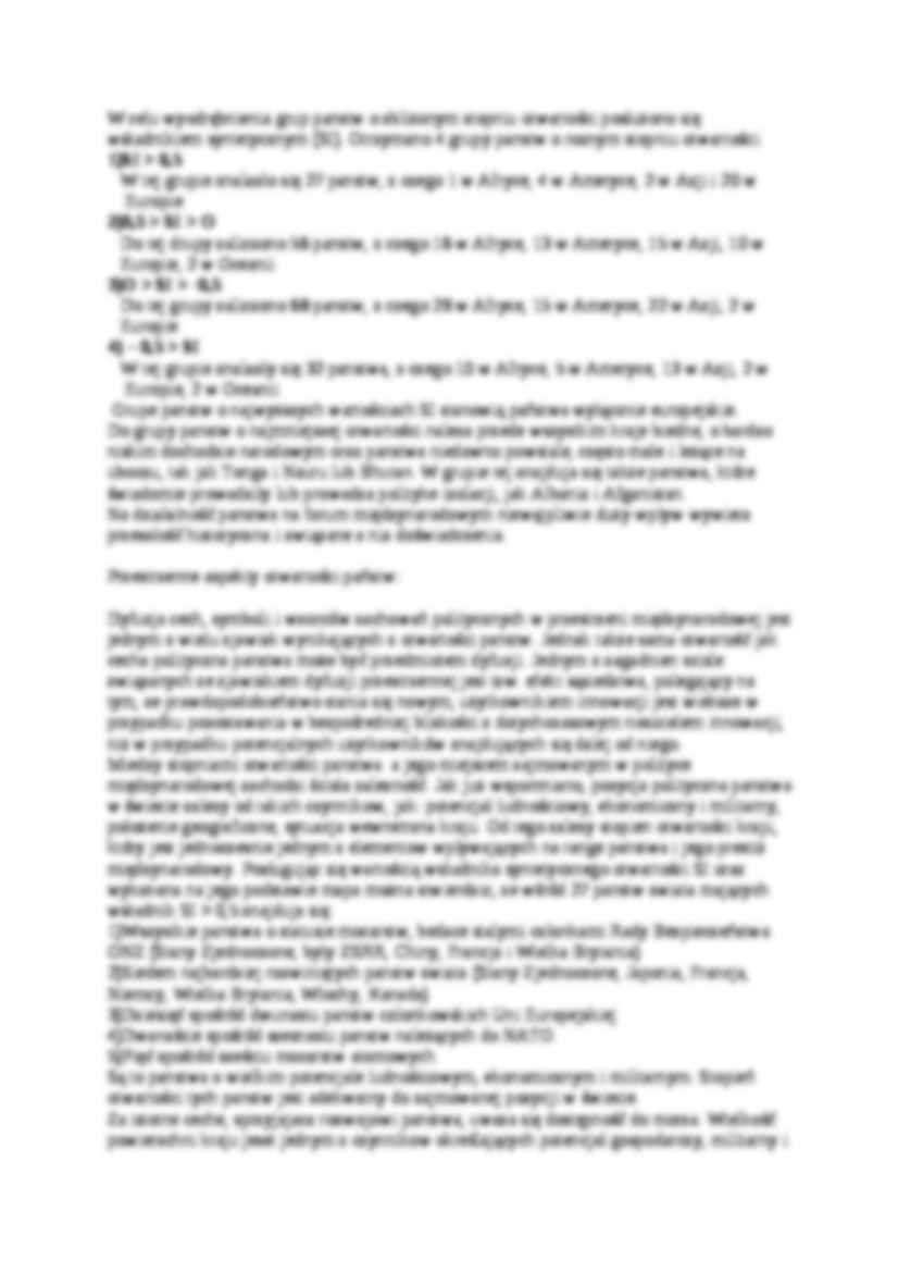 Stosunki międzynarodowe - omówienie  - strona 3