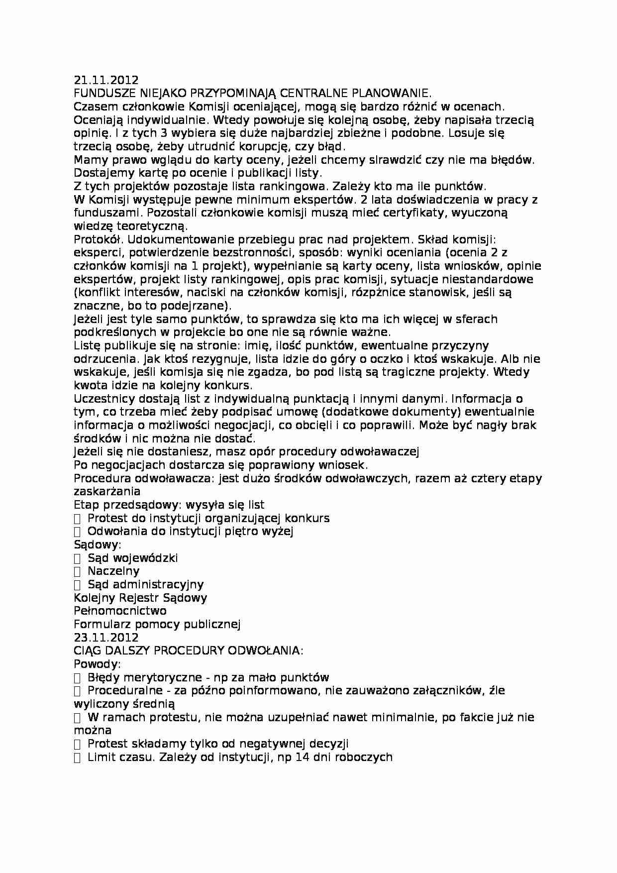 Centralne planowanie - omówienie - strona 1