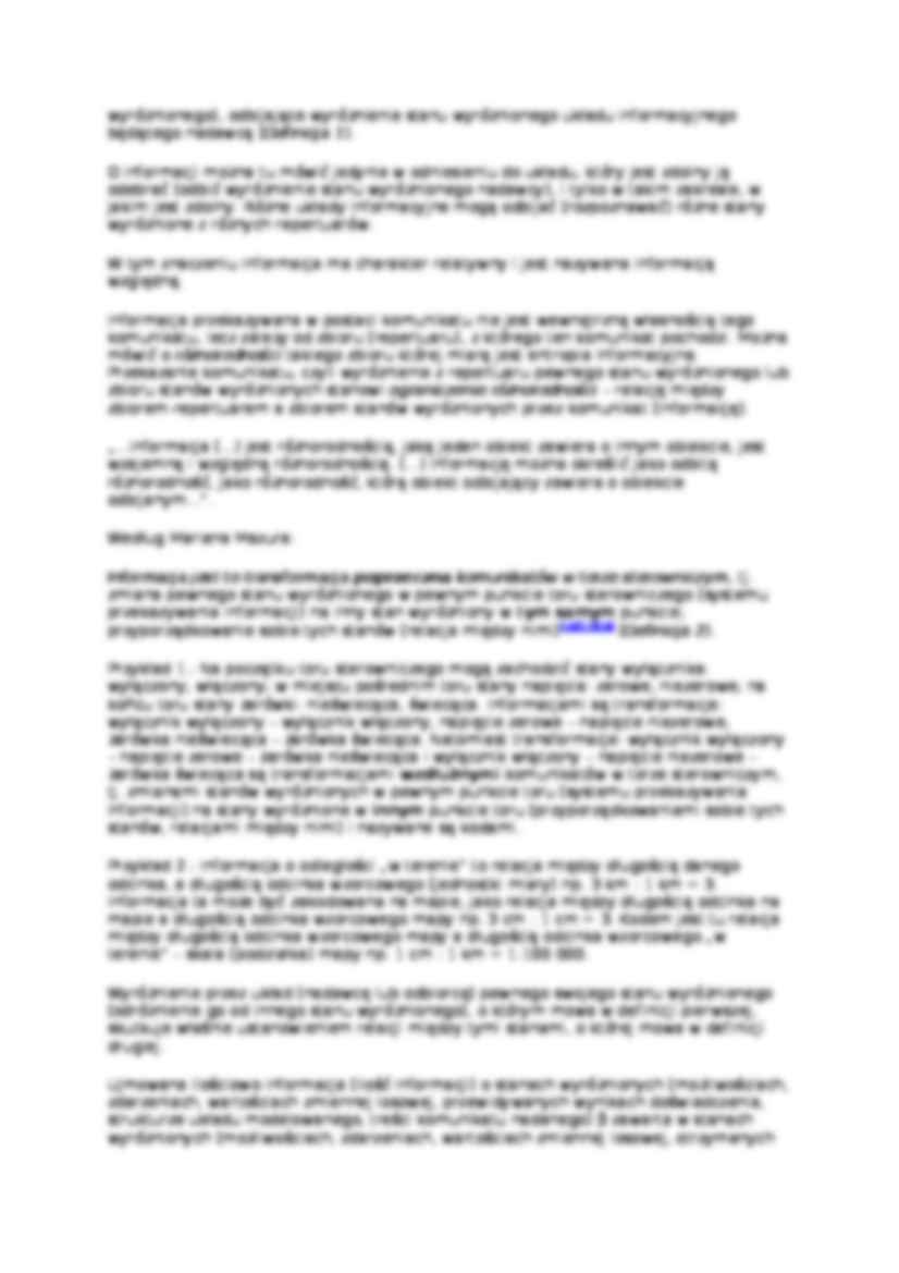 Charakterystyka informacji - omówienie - strona 2