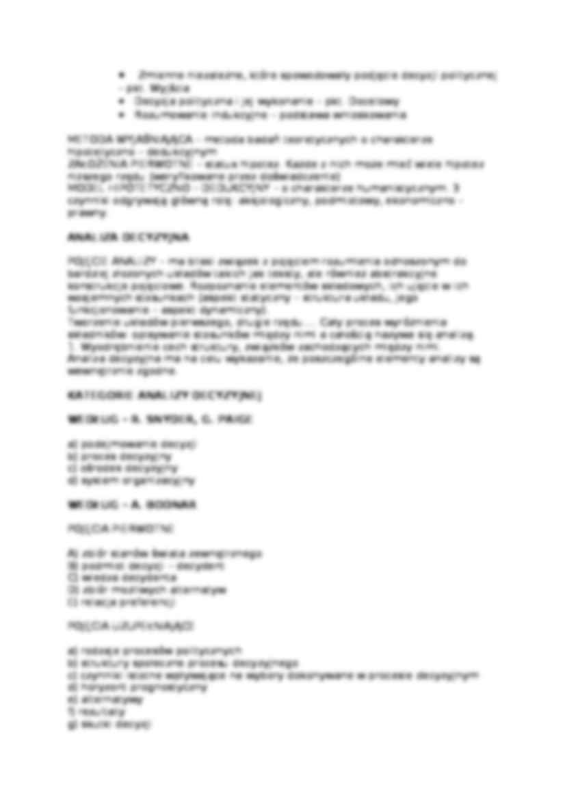 metoda decyzyjna - omówienie  - strona 3