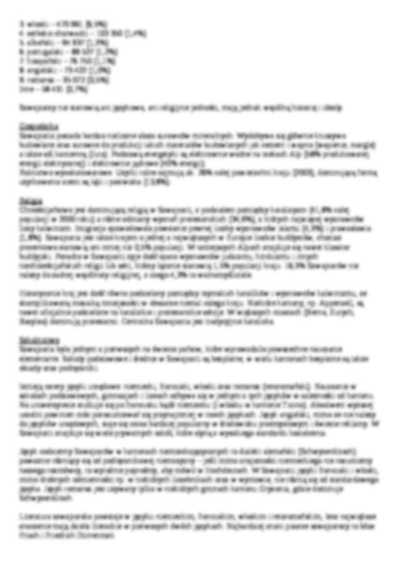 Szwajcaria - omówienie - strona 2