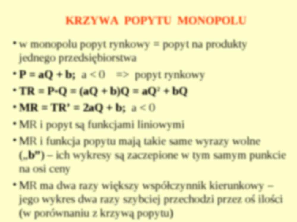 Monopol i monopolistyczna - prezentacja. - strona 2