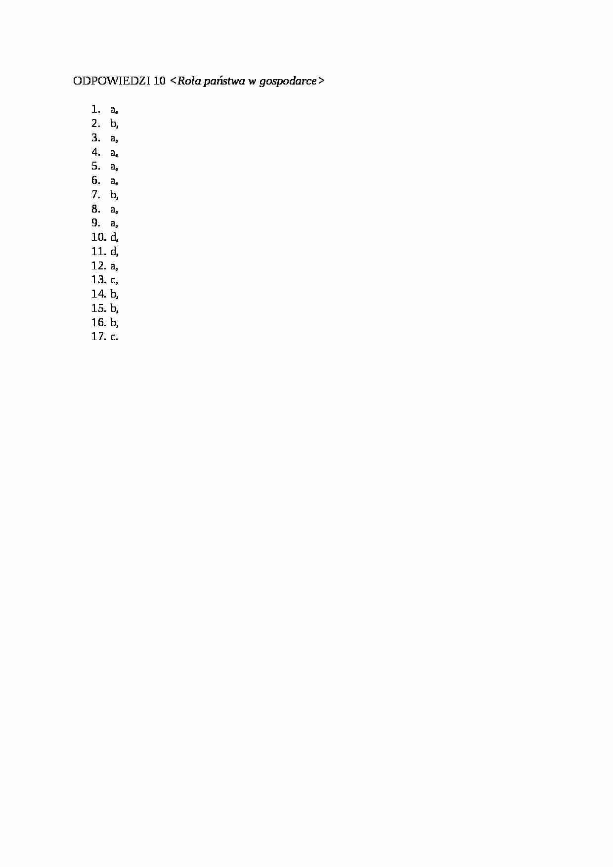 Odpowiedzi 10 Ekonomia  - strona 1