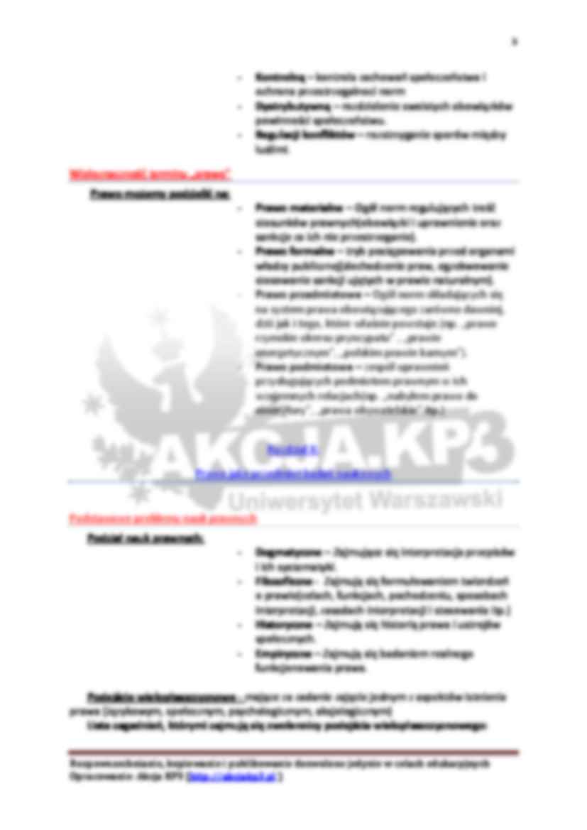 Podstawy wiedzy o prawie  - skrypt - strona 3