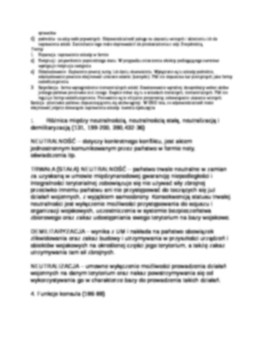 Prawo Międzynarodowe  - opracowane przykładowe -  pytania - strona 2