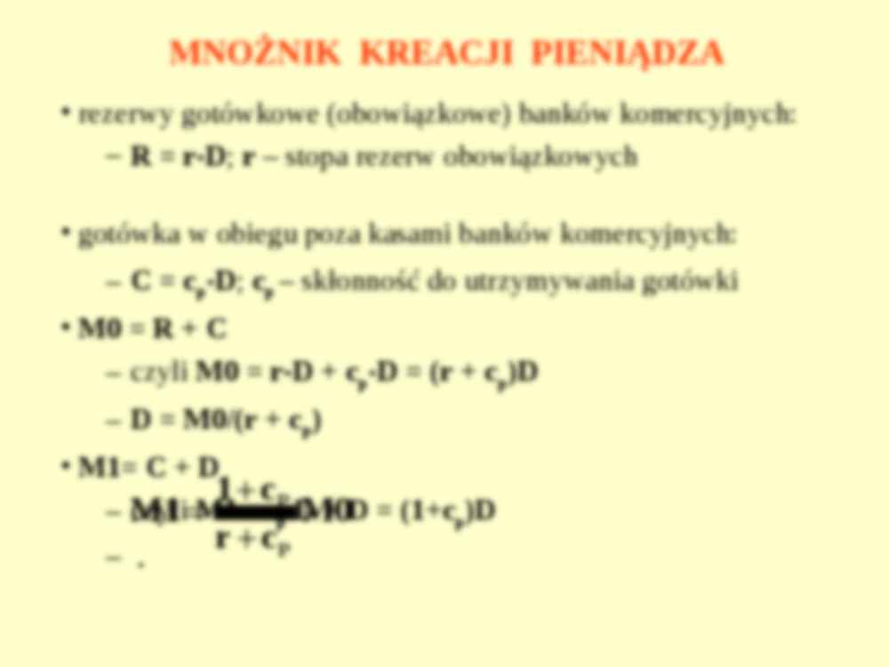 Rynek pieniądza - prezentacja  - strona 3