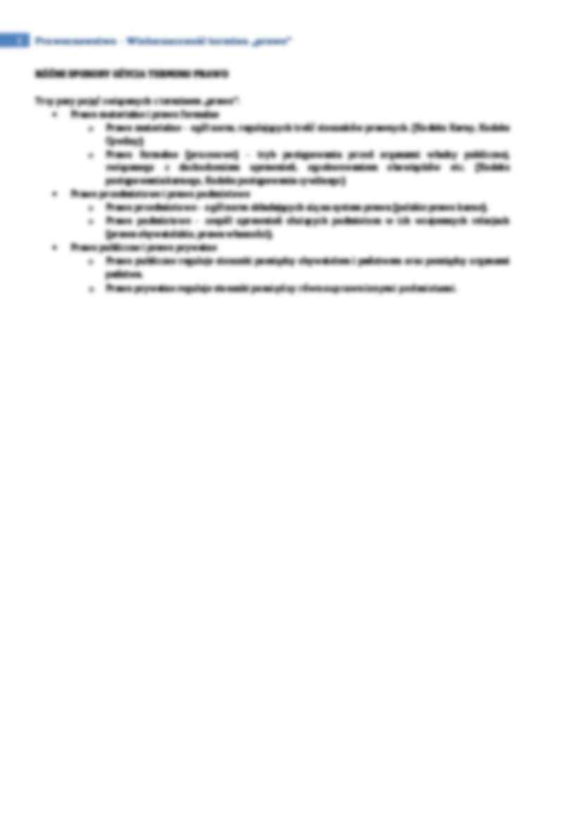 Wieloznaczność terminu „prawo” - strona 2