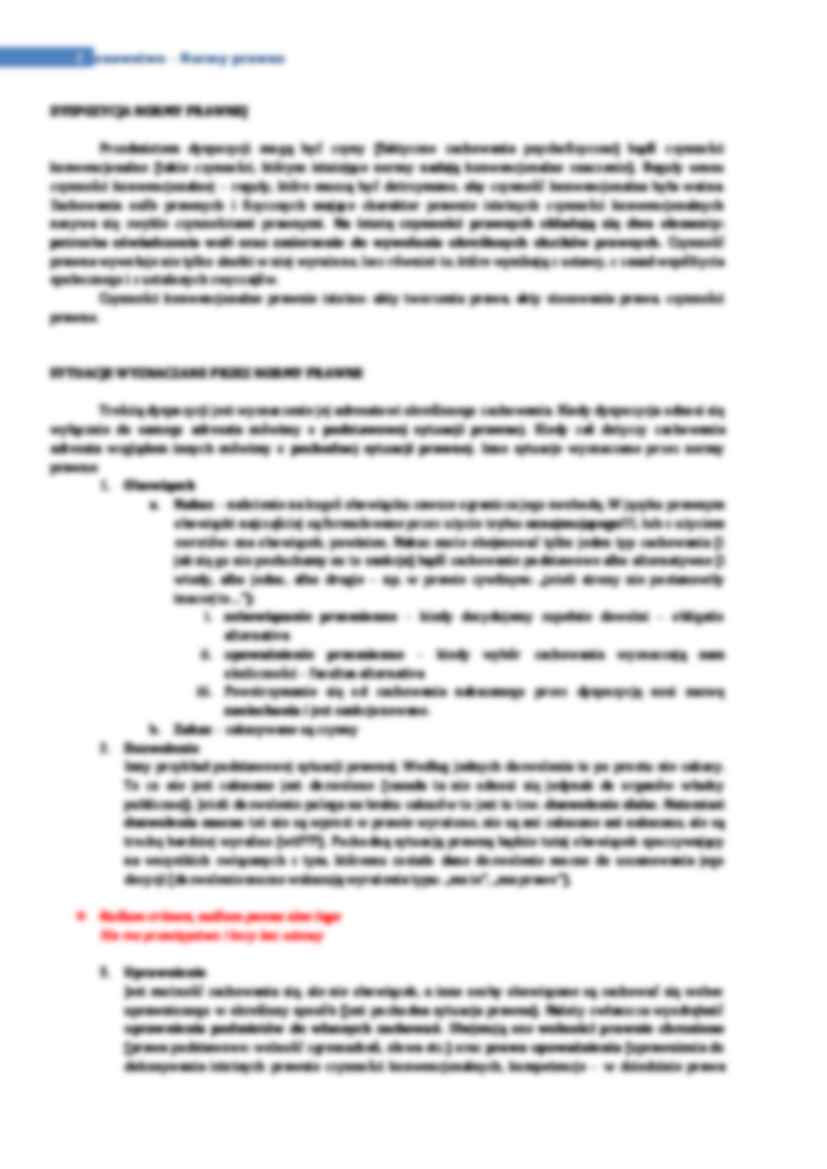 Normy prawne - omówienie - Norma postępowania - strona 2