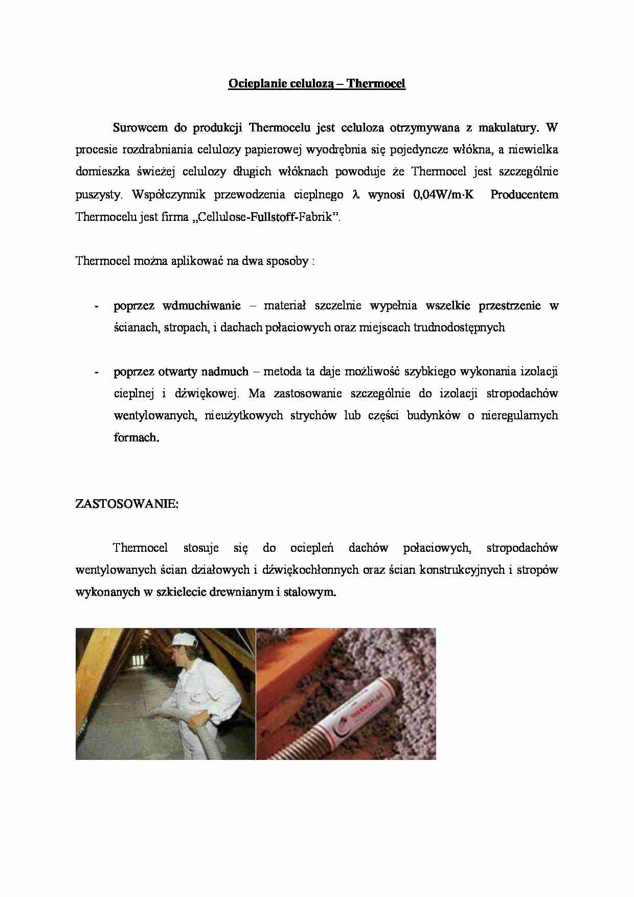 Ocieplanie celulozą - omówienie - strona 1