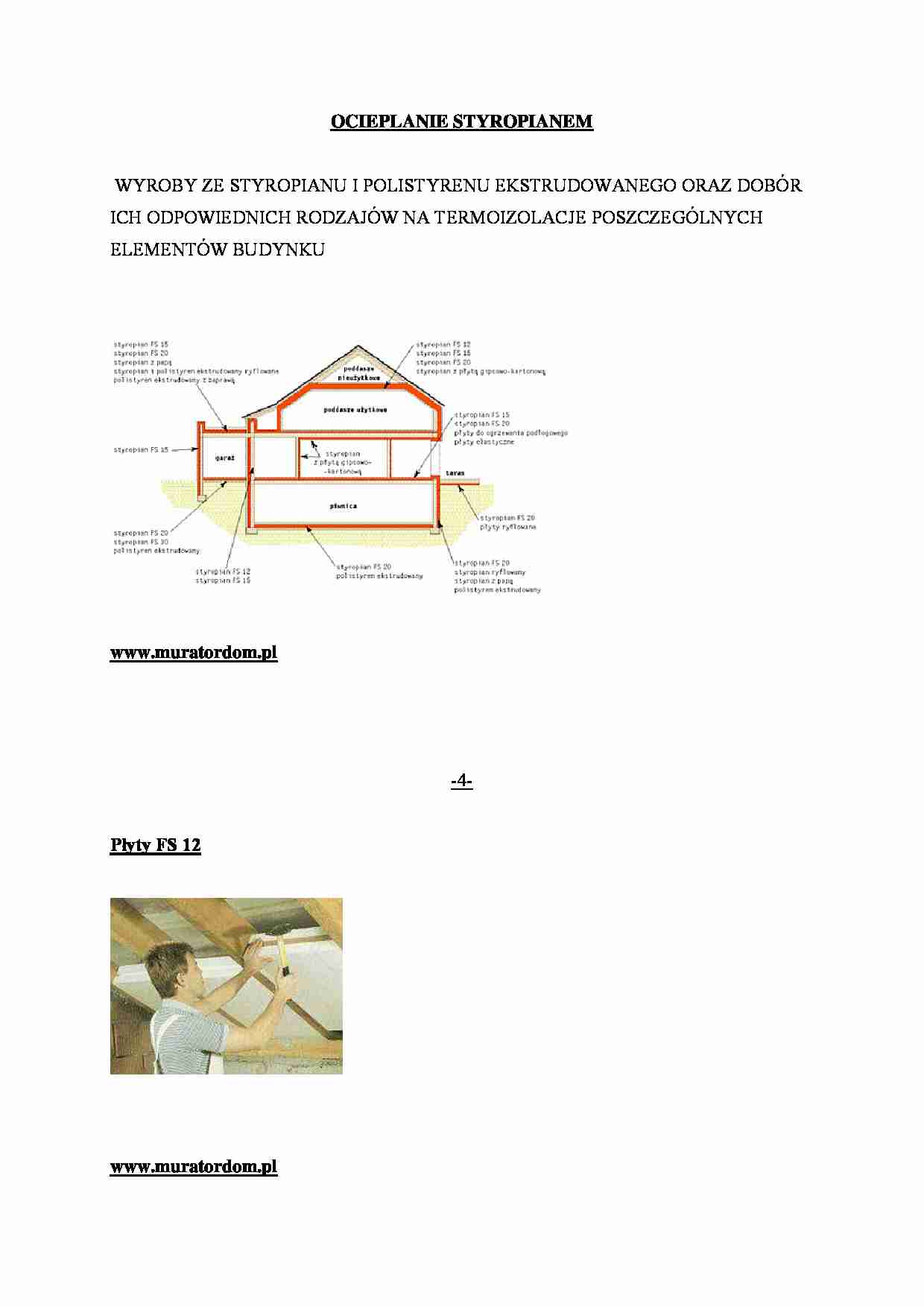 Ocieplanie styropianem - omówienie  - strona 1