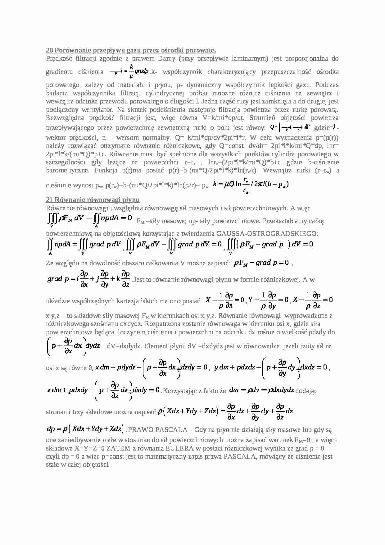mechanika płynów - prawo Pascala - strona 1