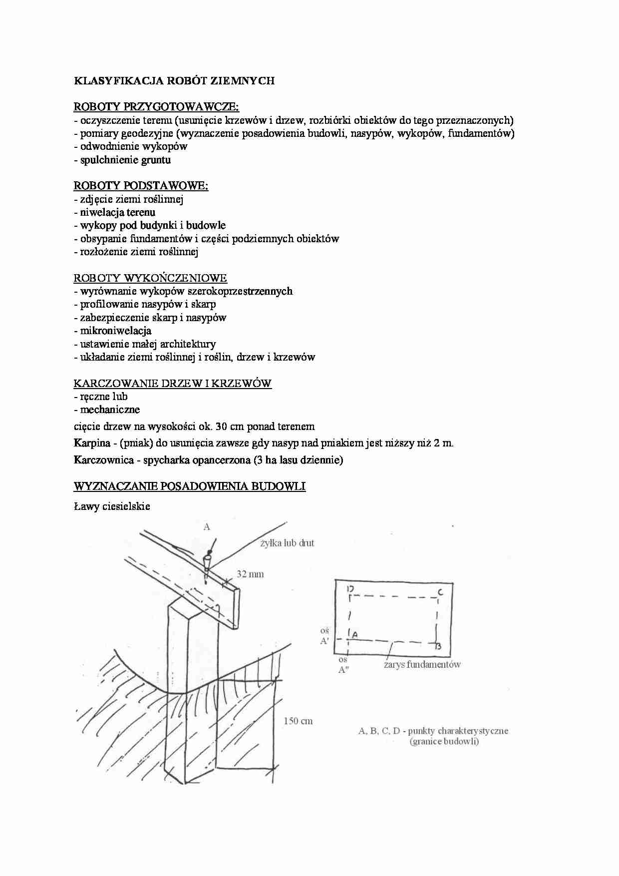 Klasyfikacja robót ziemnych - omówienie  - strona 1