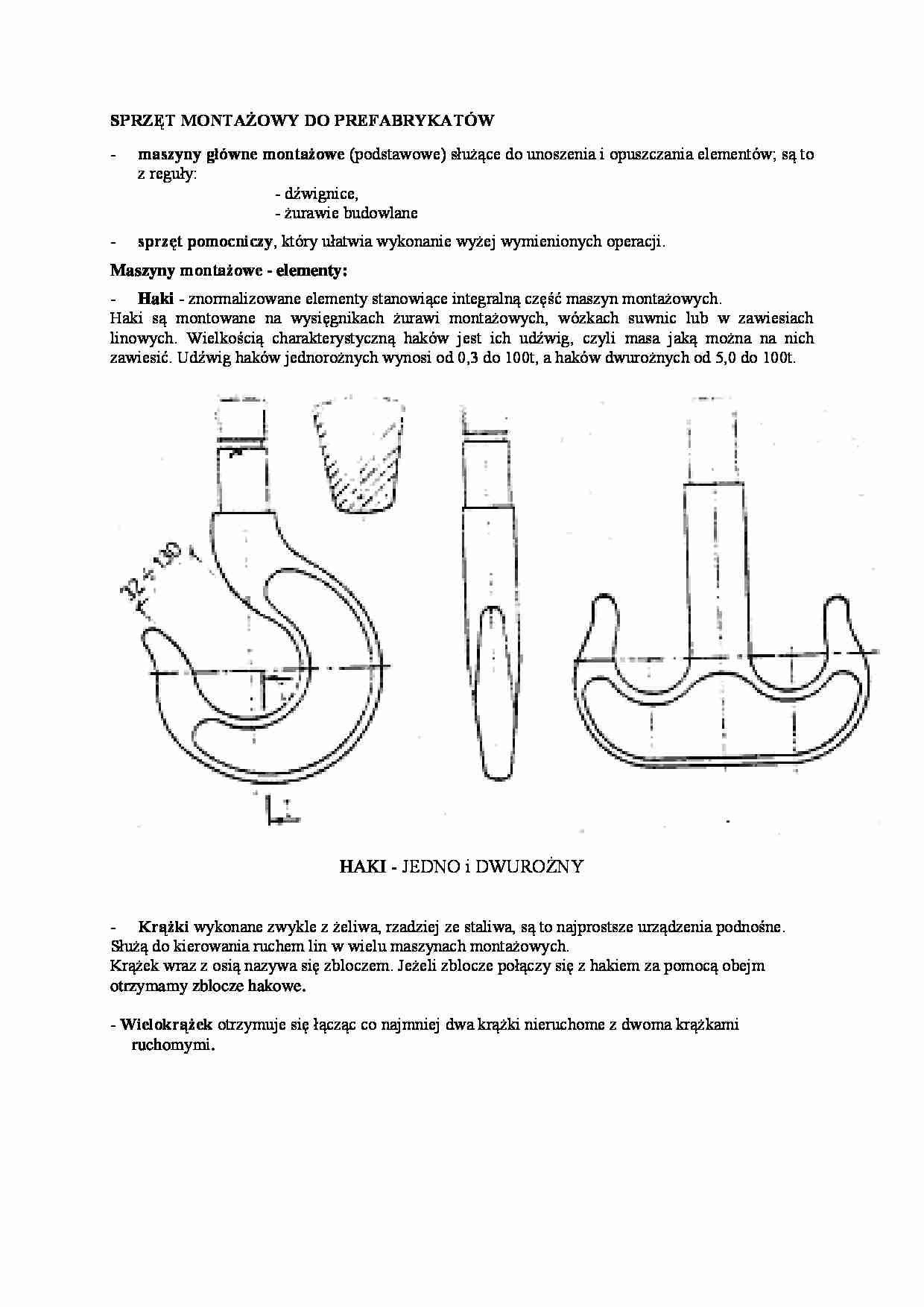 Sprzęt montażowy do prefabrykantów - omówienie  - strona 1