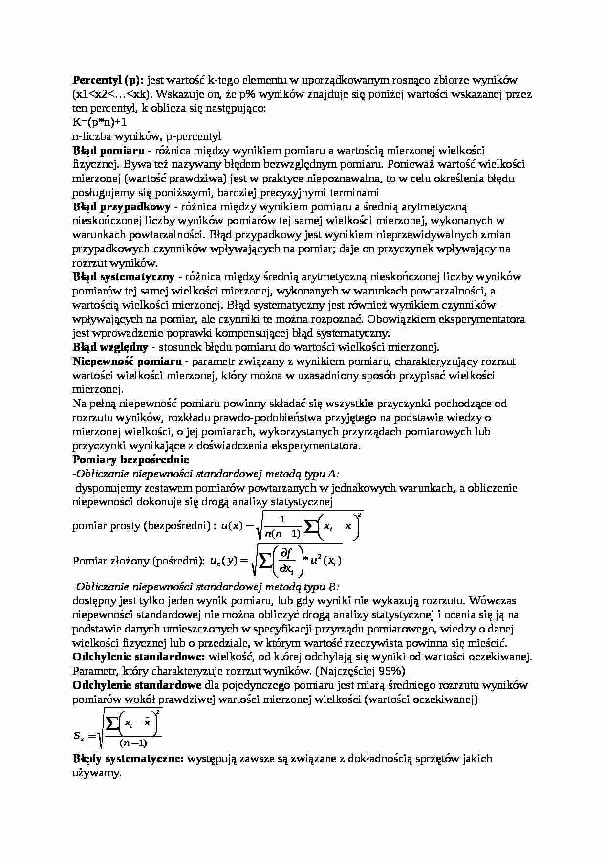 metrologia i monitoring - błąd przypadkowy - strona 1