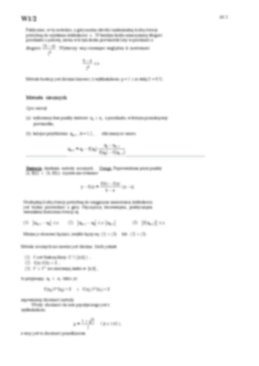 Rozwiązywanie równań nieliniowych - omówienie  - strona 2