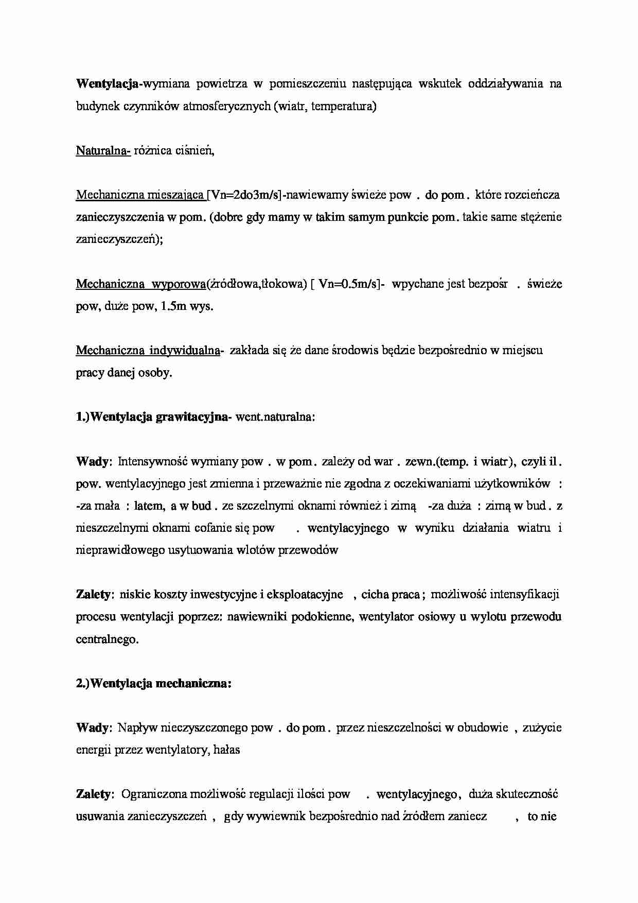 Informacje podstawowe - wentylacja - omówienie  - strona 1