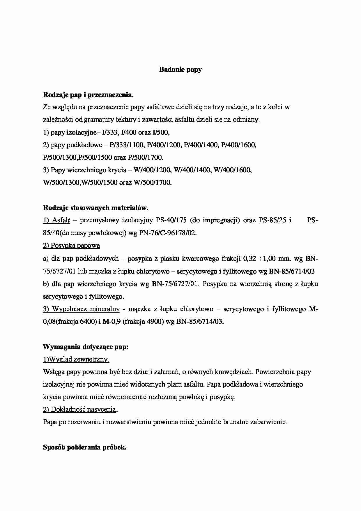 Badanie papy - omówienie  - strona 1