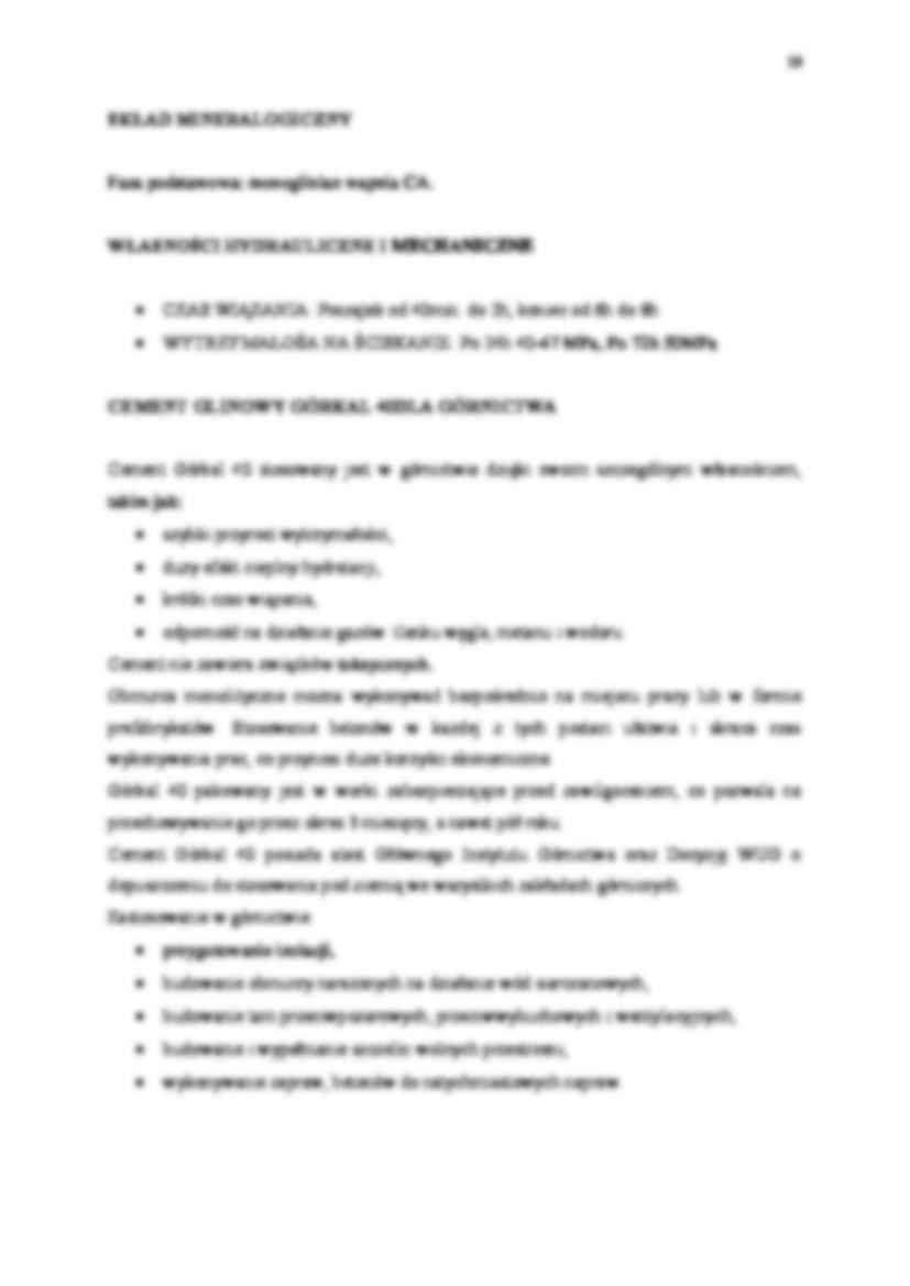 Cement Glinowy Górkal 40 - omówienie  - strona 2