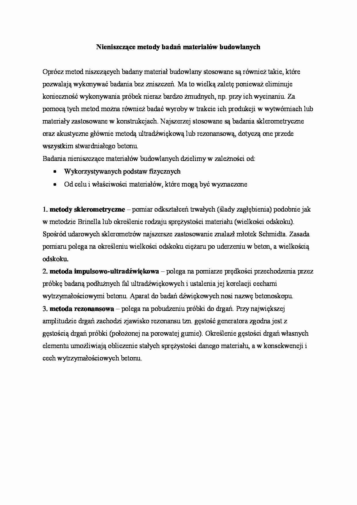  badania  materiałów budowlanych - omówienie  - strona 1