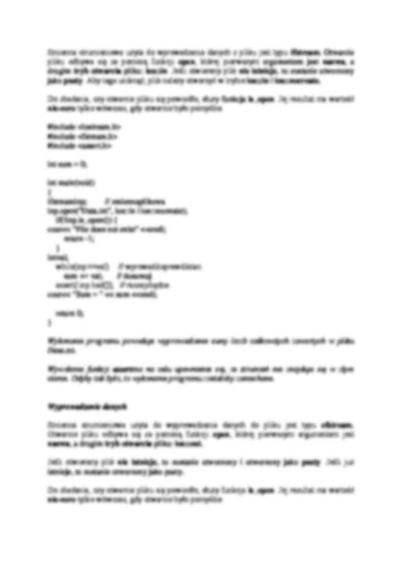 Przetwarzanie plików - omówienie  - strona 2