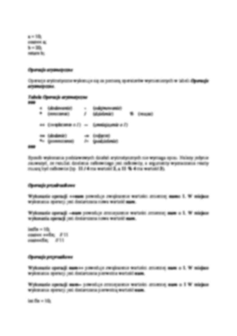 Wykonywanie operacji - omówienie  - strona 2