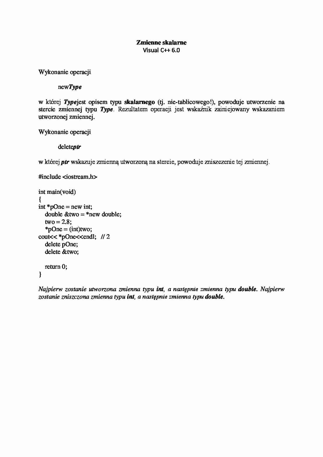 Zmienne skalarne - omówienie  - strona 1