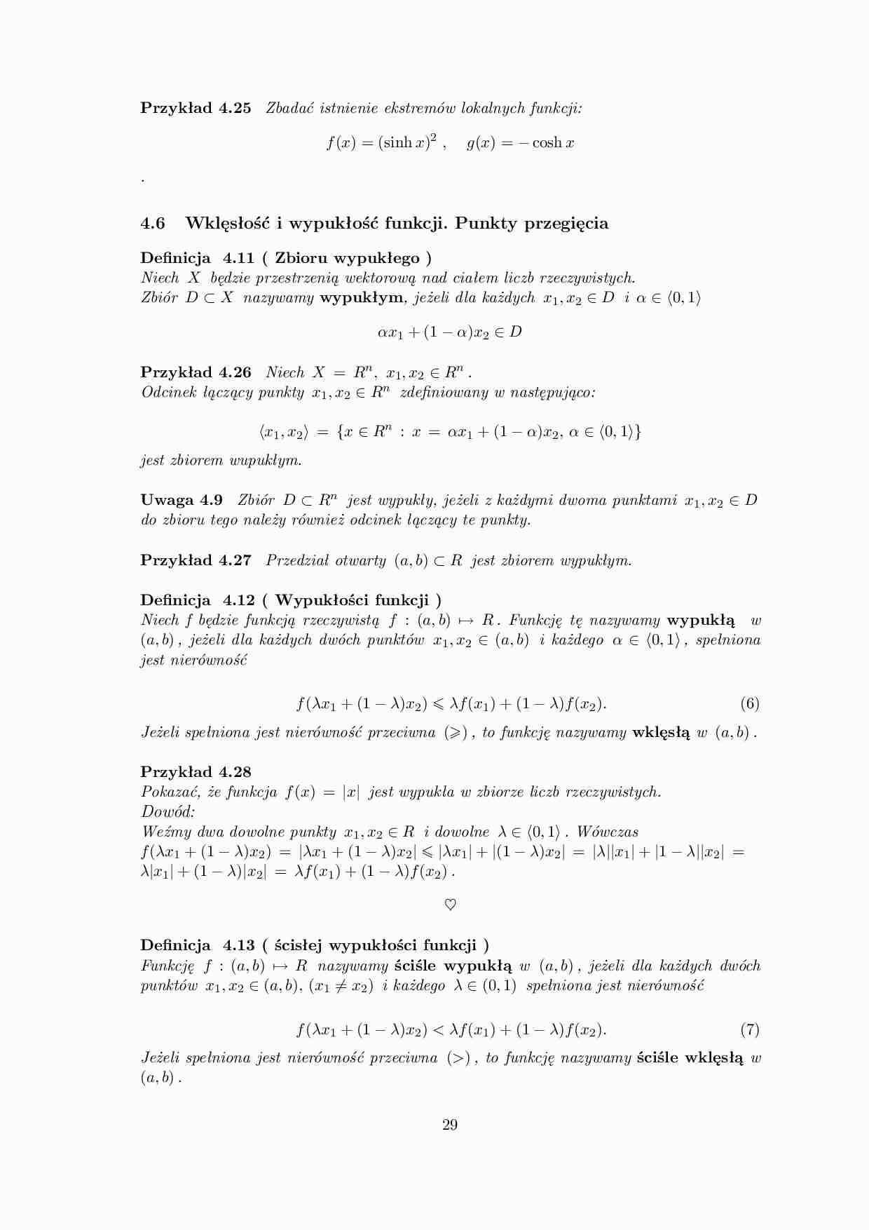 Badanie istnienia ekstremów - omówienie  - strona 1
