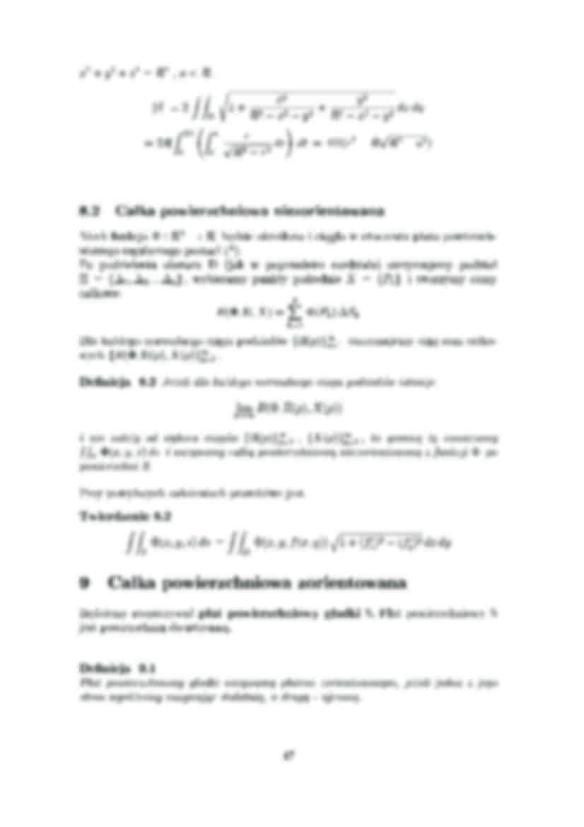Całka powierzchniowa niezorientowana - opracowanie - strona 3