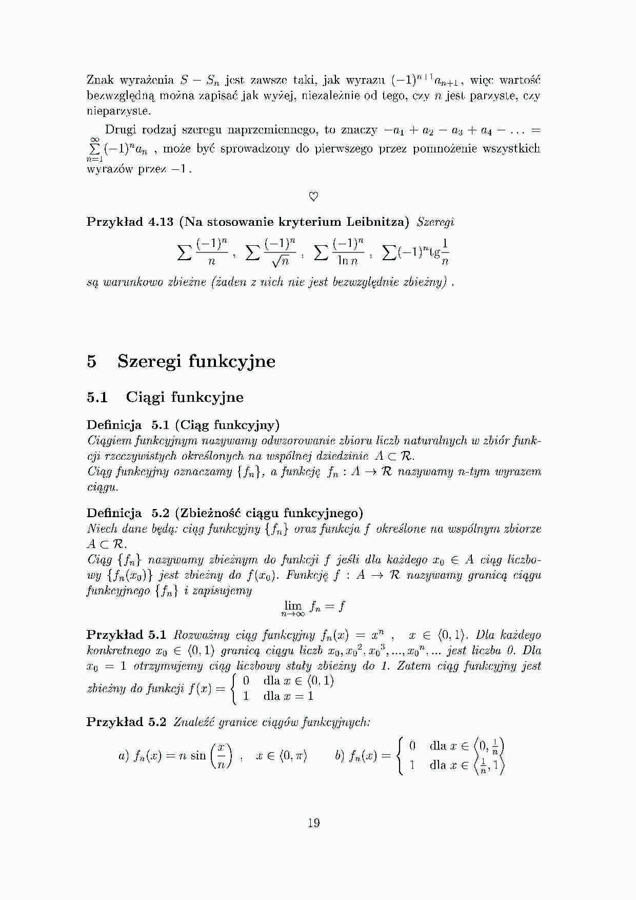 Szeregi funkcyjne - opracowanie - strona 1
