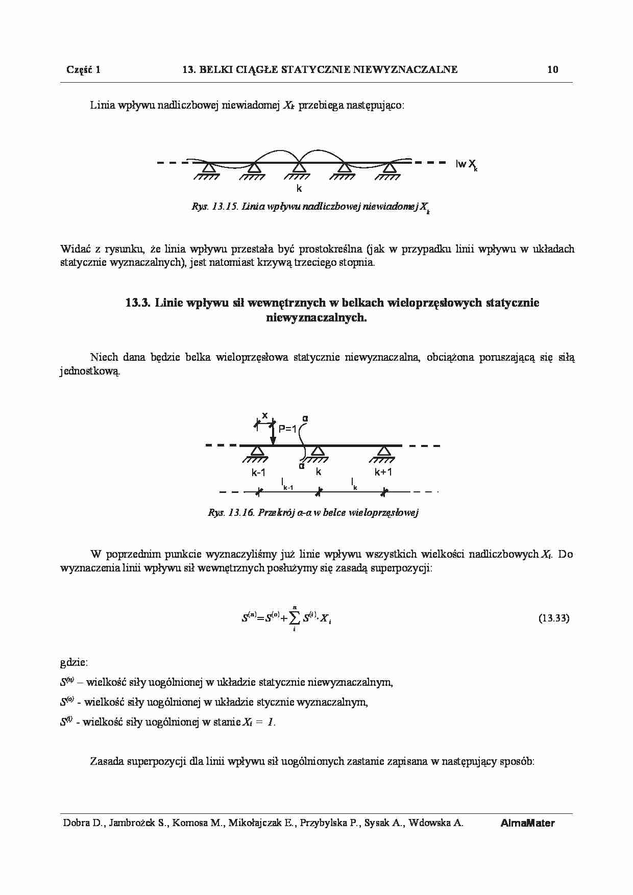 Belki ciągłe statycznie - omówienie  - konstrukcje - strona 1