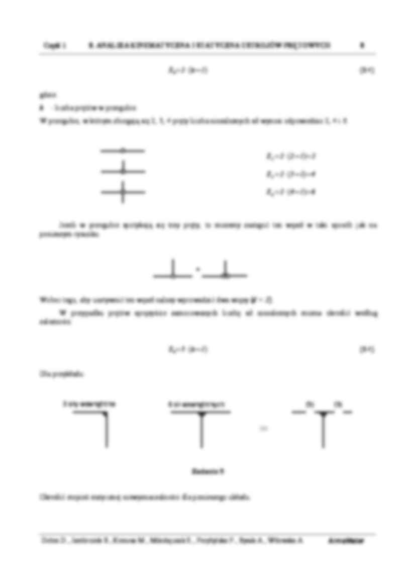 Określanie stopnia statycznej niewyznaczalności. Metoda II - omówienie  - strona 3