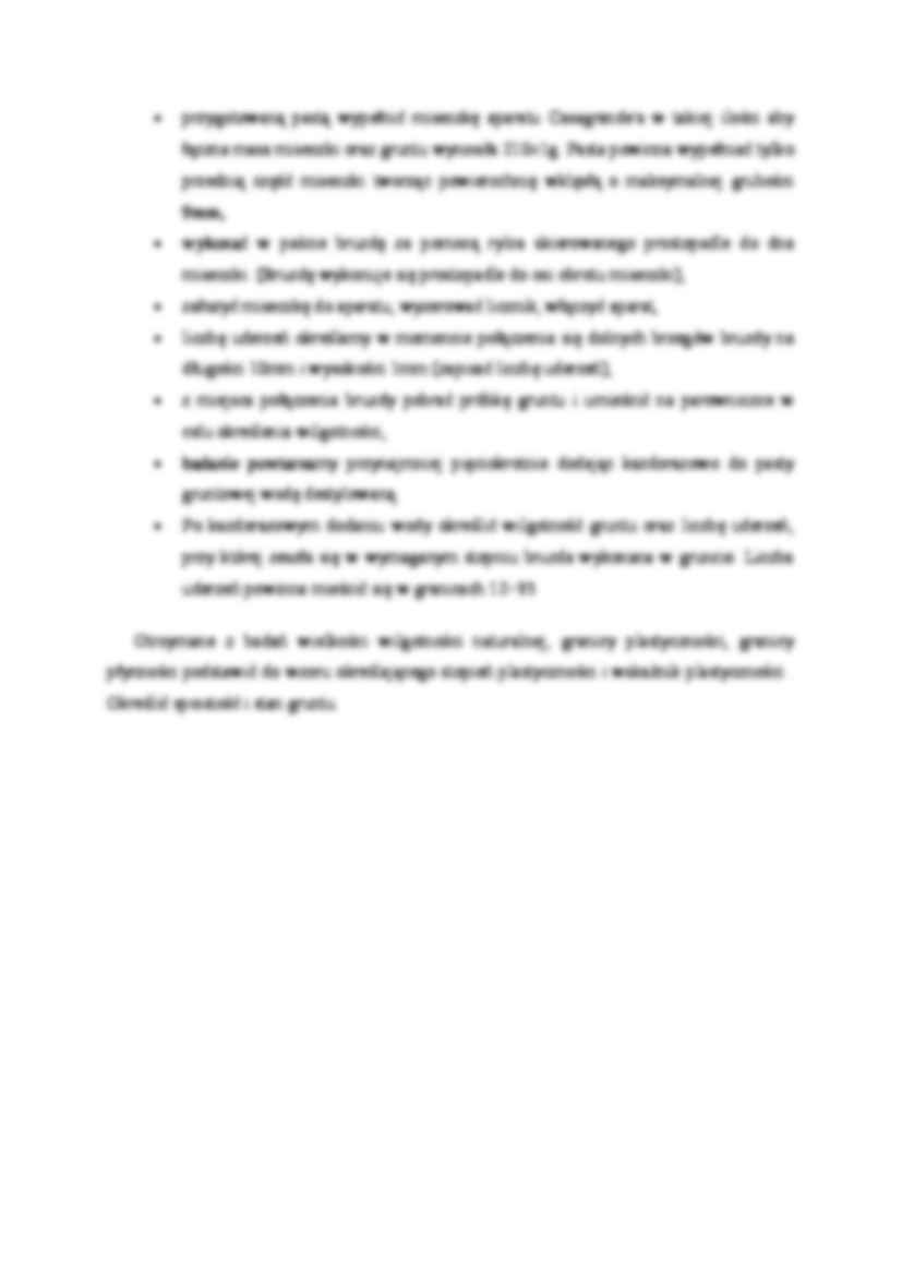 Badanie konsystencji gruntu - omówienie  - strona 2