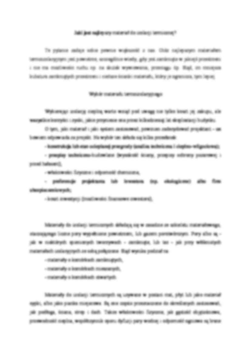 Materiały termoizolacyjne - omówienie  - strona 2