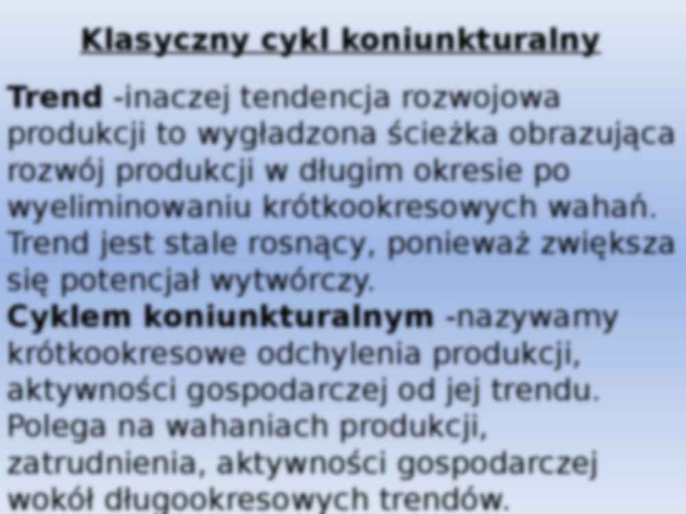  Cykle koniunkturalne - prezentacja - strona 2