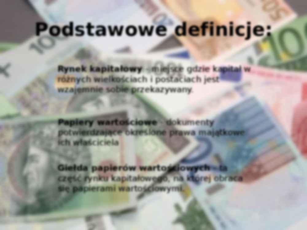 Giełda papierów wartościowych - prezentacja - strona 3
