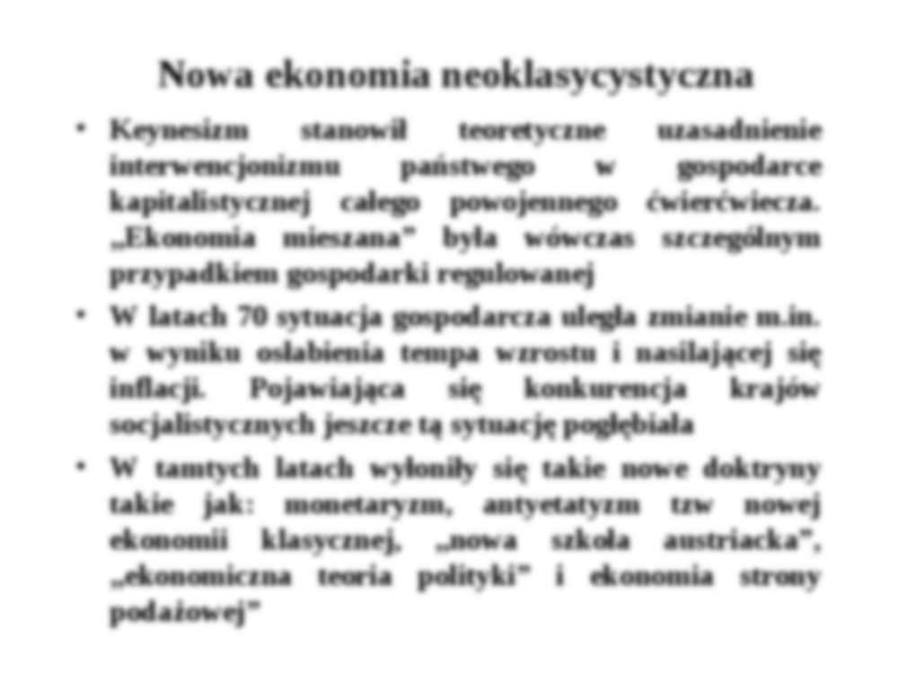 Wspolczesne nurty i szkoly ekonomiczne - prezentacja - strona 3