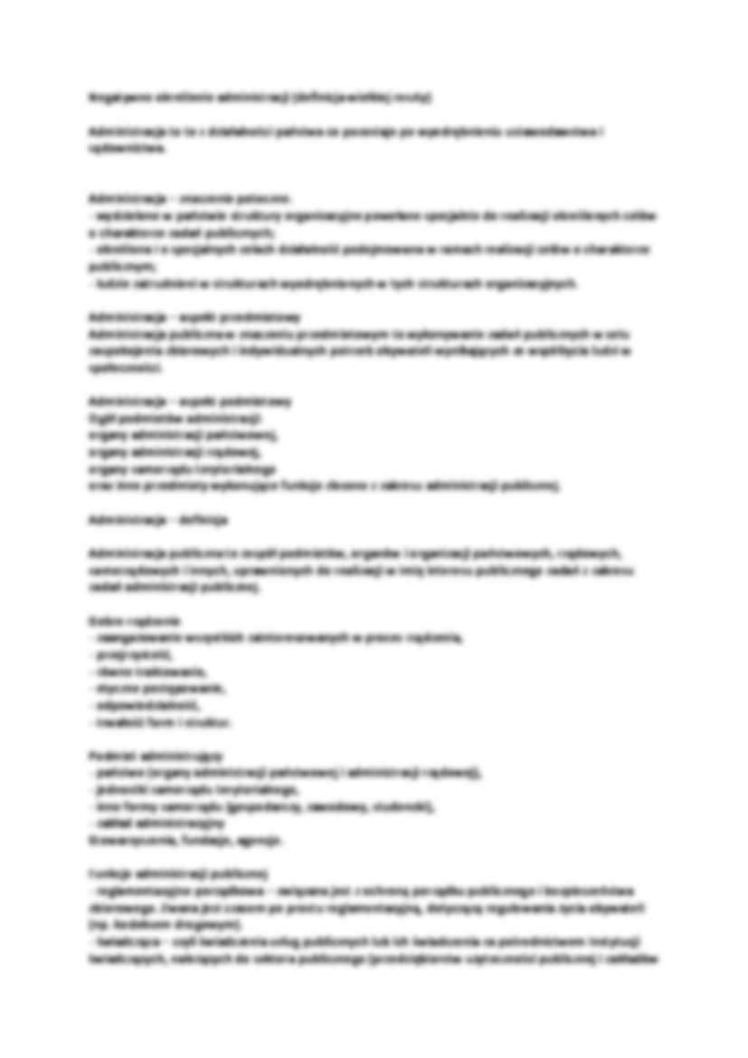 Nauka o administracji - wykład - strona 2