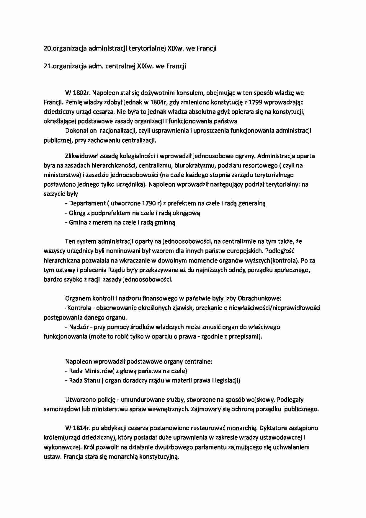 Historia administracji - wykład - strona 1