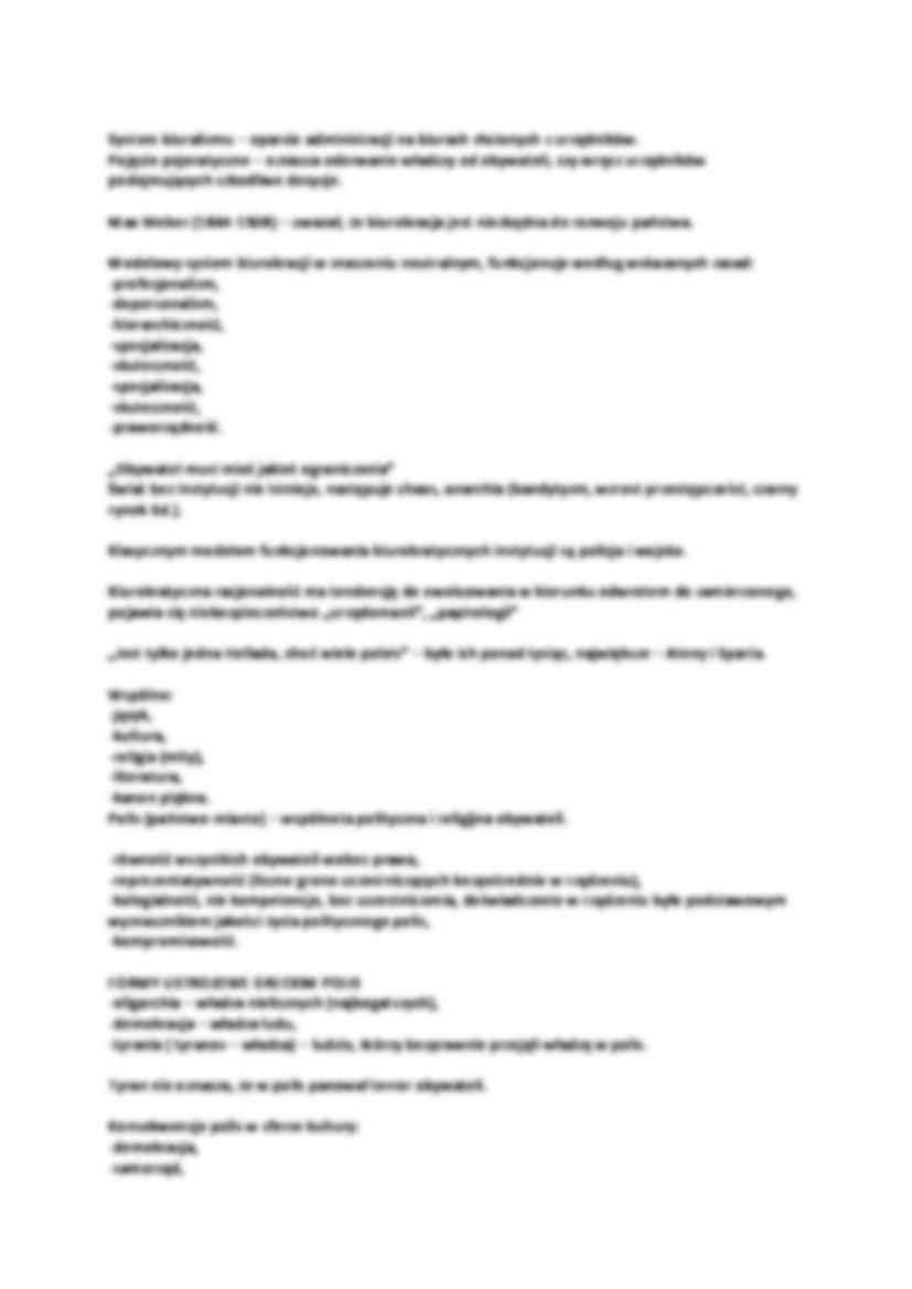 Historia administracji - wykład - MAX WEBER  - strona 2