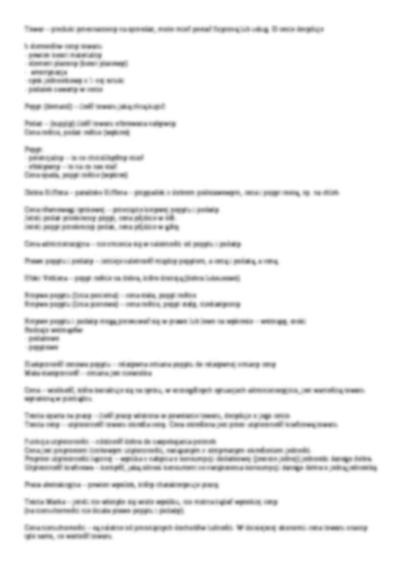 Pytania na egzamin - Koszt krańcowy i przeciętny - strona 2