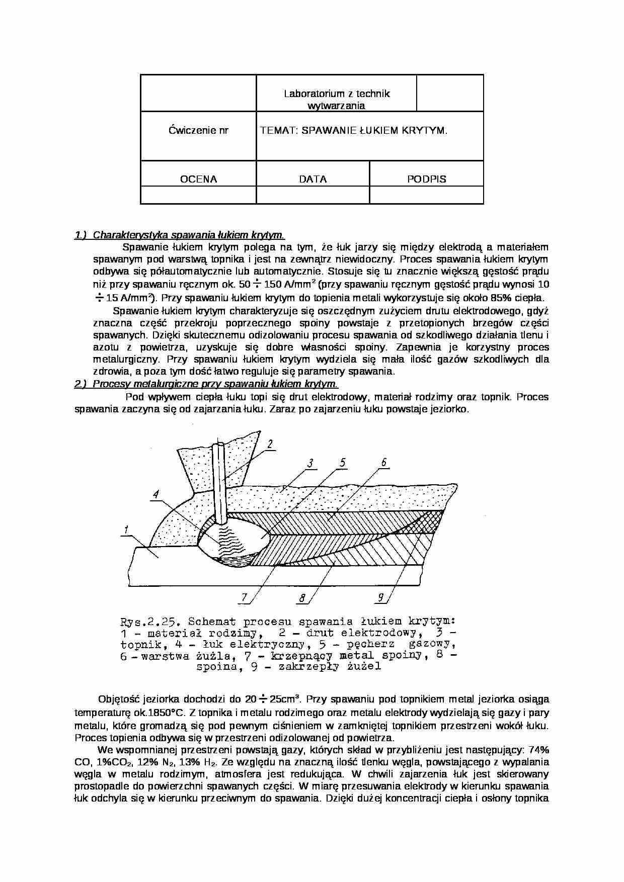 Spawanie łukiem krytym - strona 1