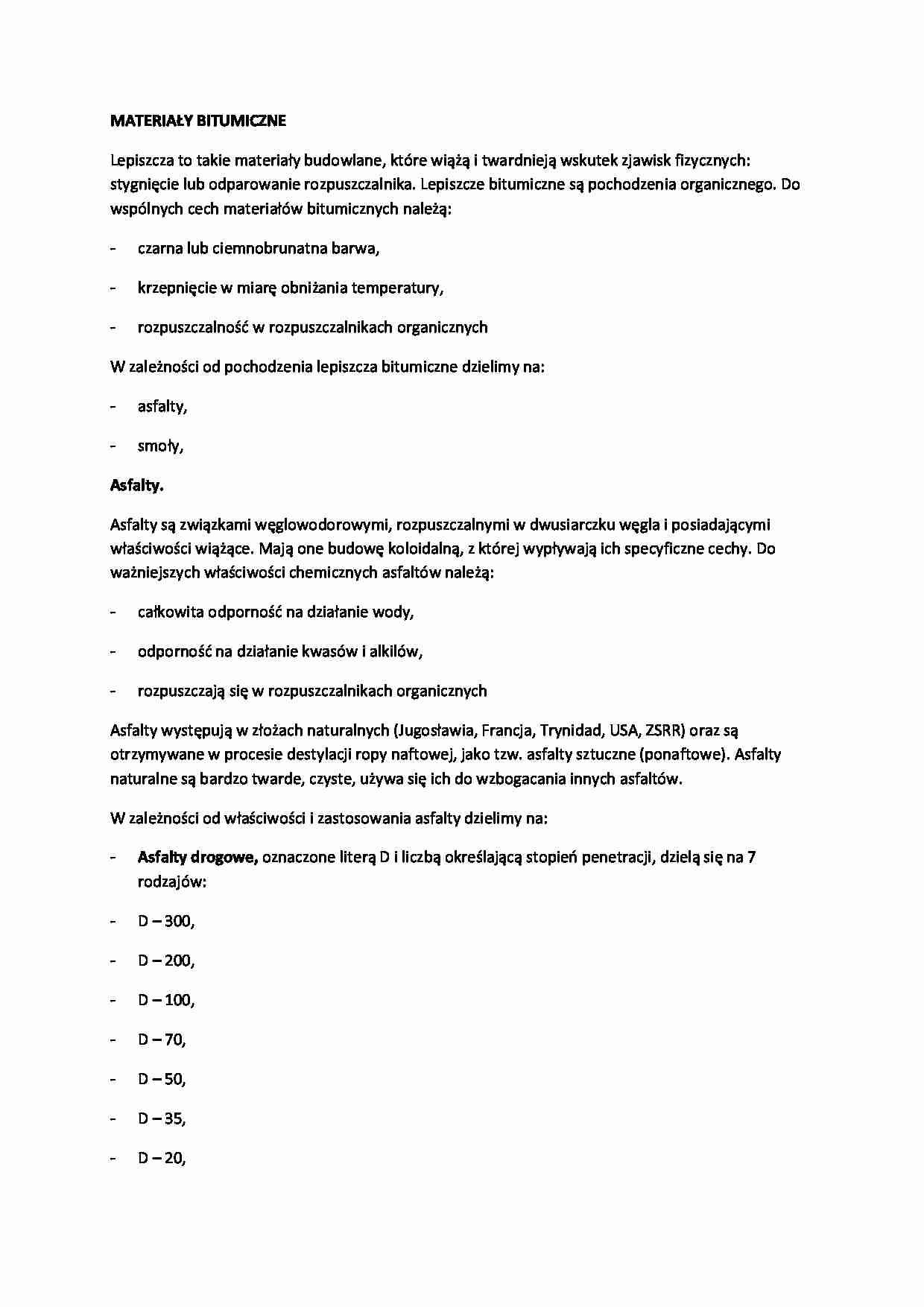 MAteriały bitumiczne - laboratorium - strona 1