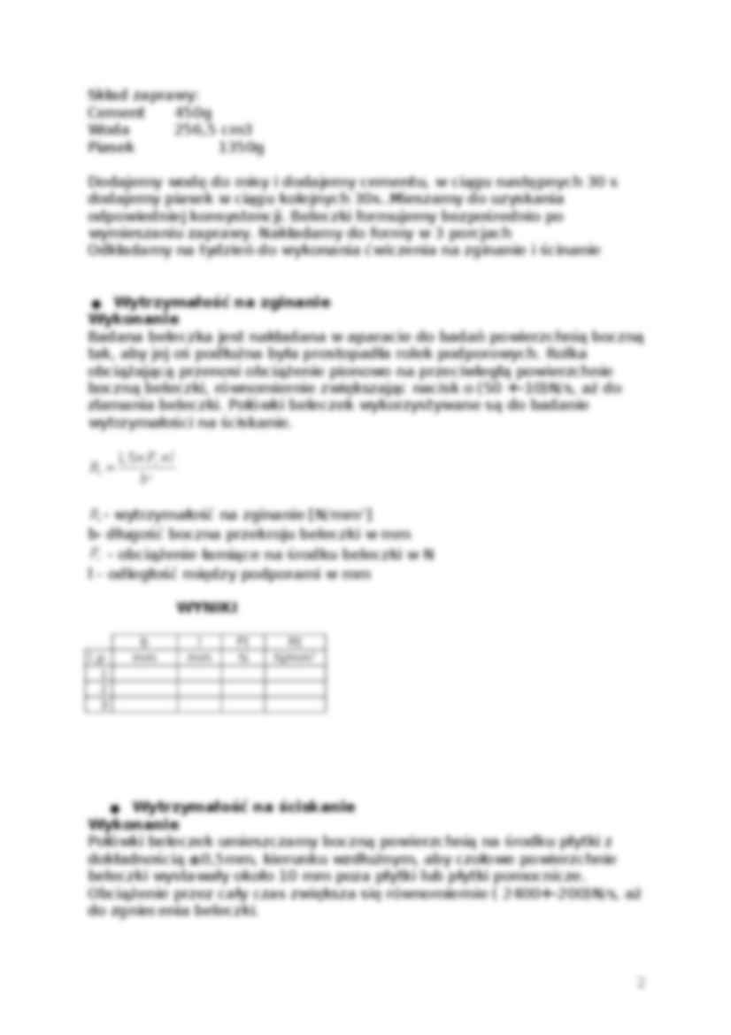 sprawozdanie z cementu - strona 2