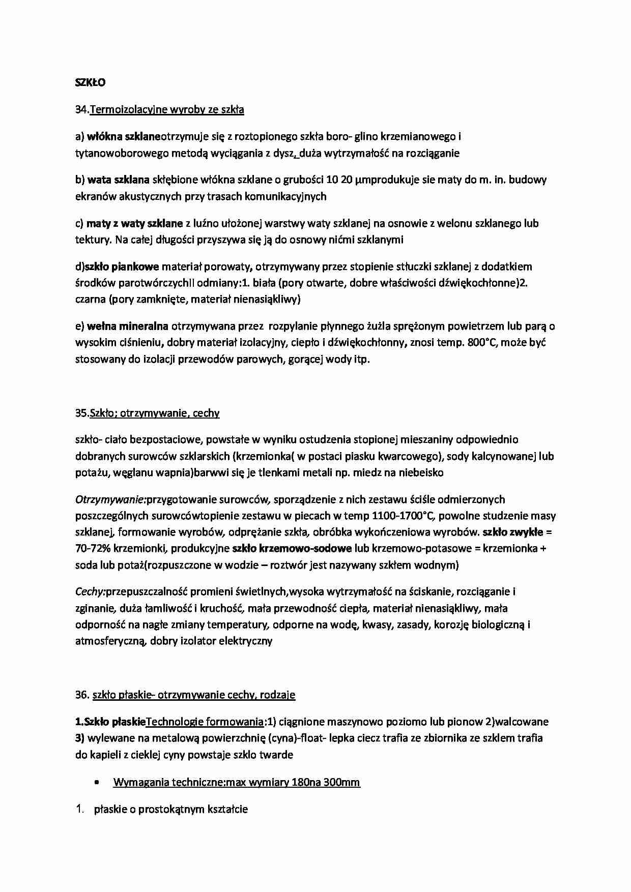 Szkło - wykład - strona 1