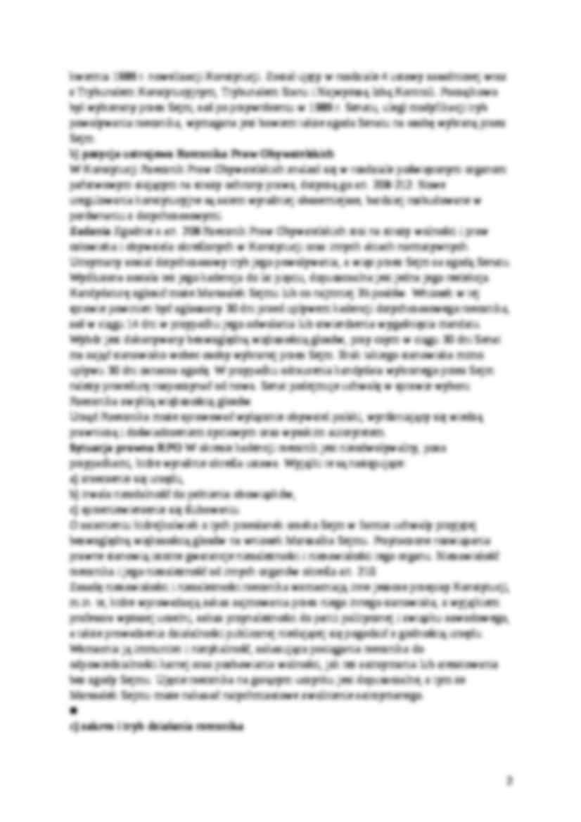Rzecznik Praw Obywatelskich - wykład - strona 2