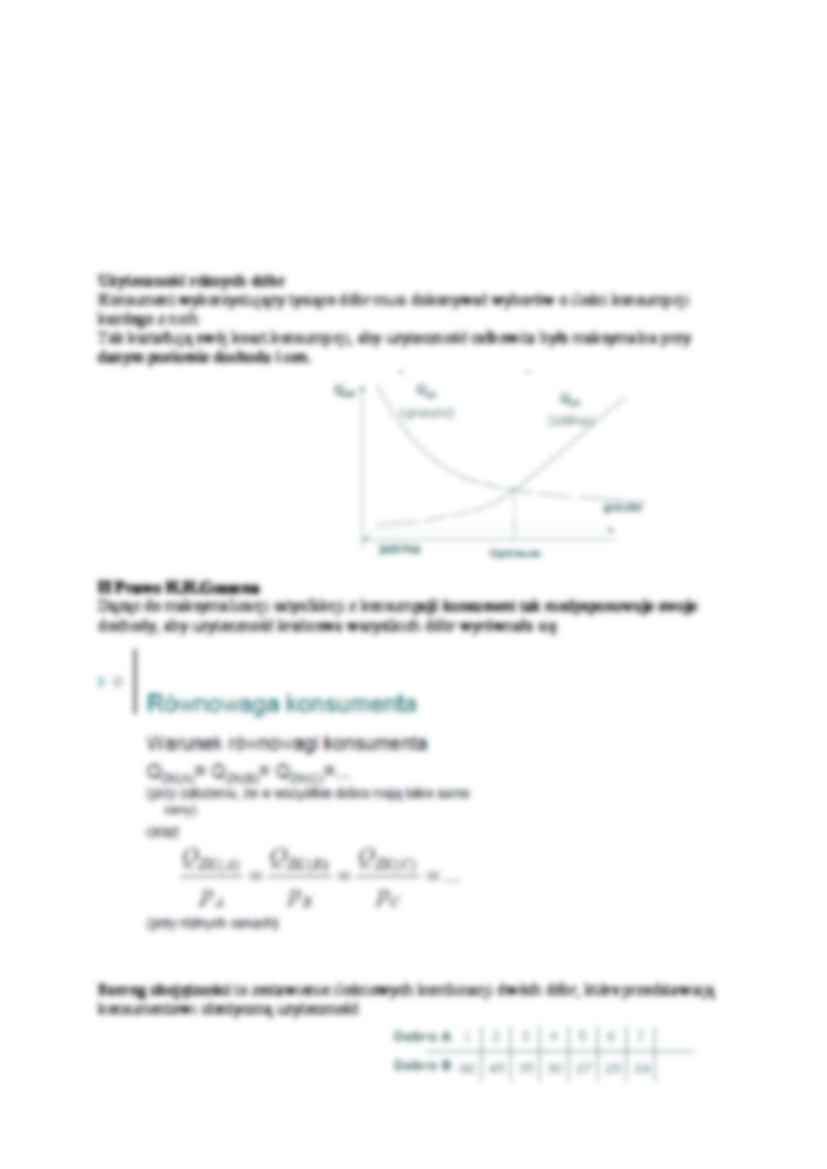 Teoria równowagi i popytu konsumenta - wykład - strona 2