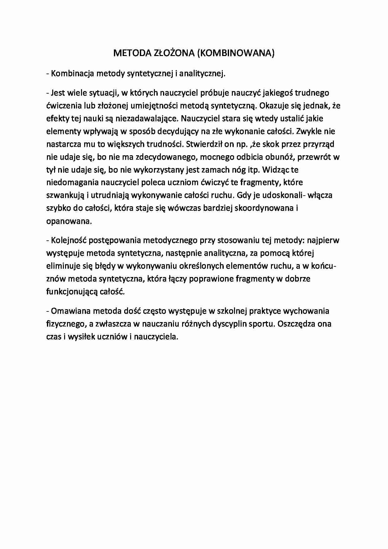 Wykład - metoda kombinowana - strona 1