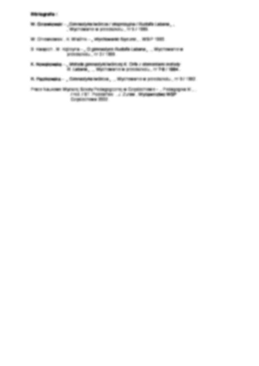 Metody twórcze na zajeciach ruchowych - wykład - strona 3