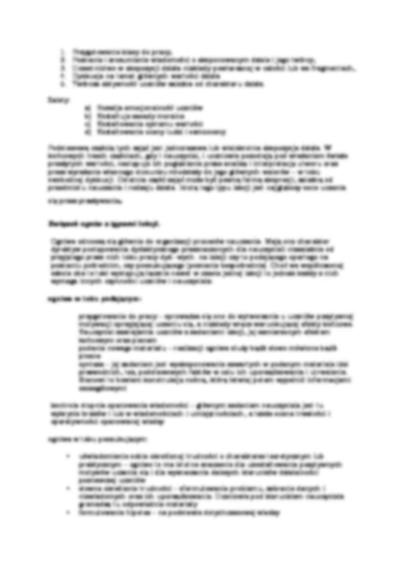 Lekcja jako podstawowa forma pracy dydaktyczno-wychowawczej - wykład - strona 3