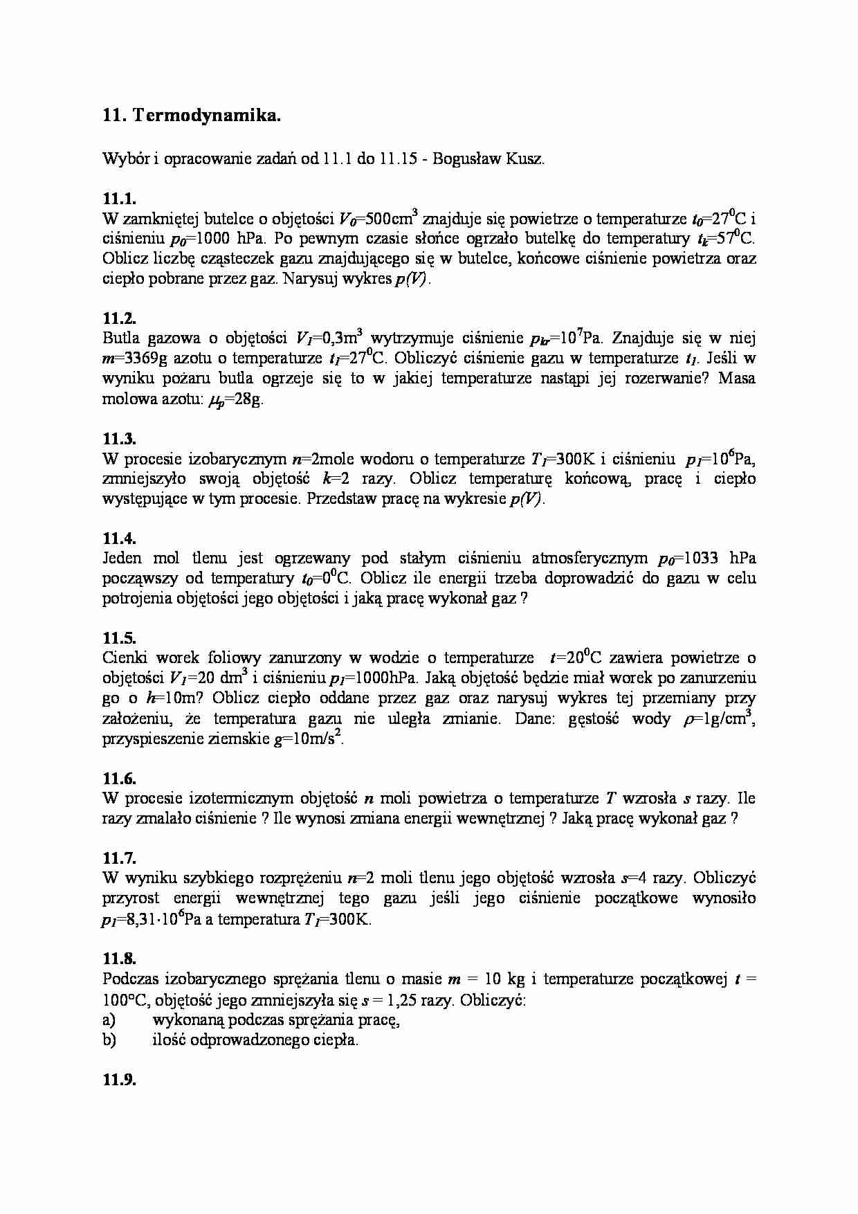 Termodynamika-zadania - strona 1